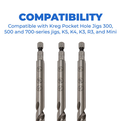 Kreg KPHA300 Easy-Set Pocket Hole Drill Bit | 2 Pack