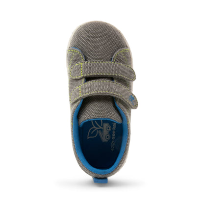 See Kai Run - Luca Recycled Sneaker for Toddlers, Gray, 7