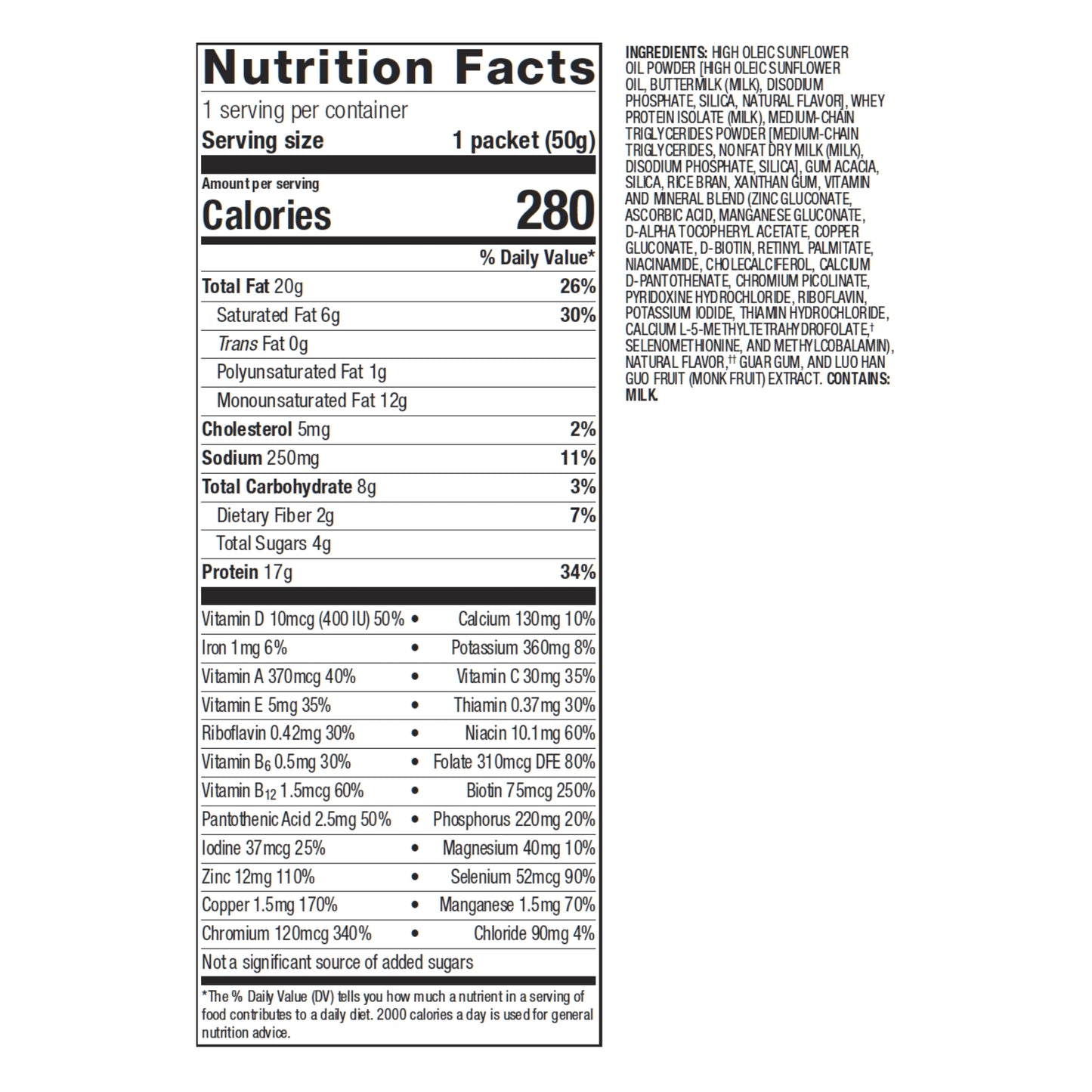 Metagenics Ketogenic Shake ‚Äì 20 Grams of Fat with 18 grams of protein and 5 Grams of MCT per serving - Vanilla flavor, 14 servings