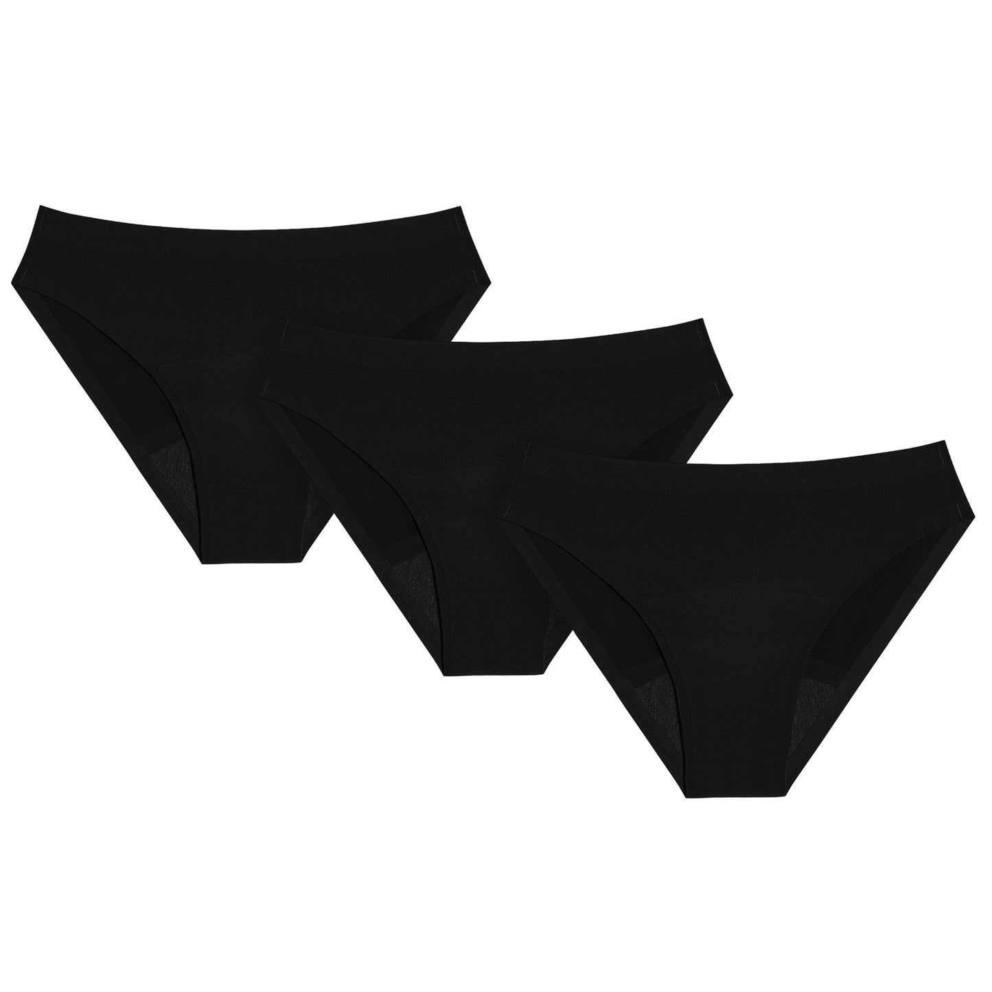 Knix Teen Girl Super Leakproof Bikini Underwear - Black - Small - 3PK
