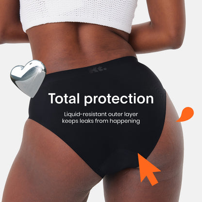 Knix Teen Girl Super Leakproof Bikini Underwear - Black - Small