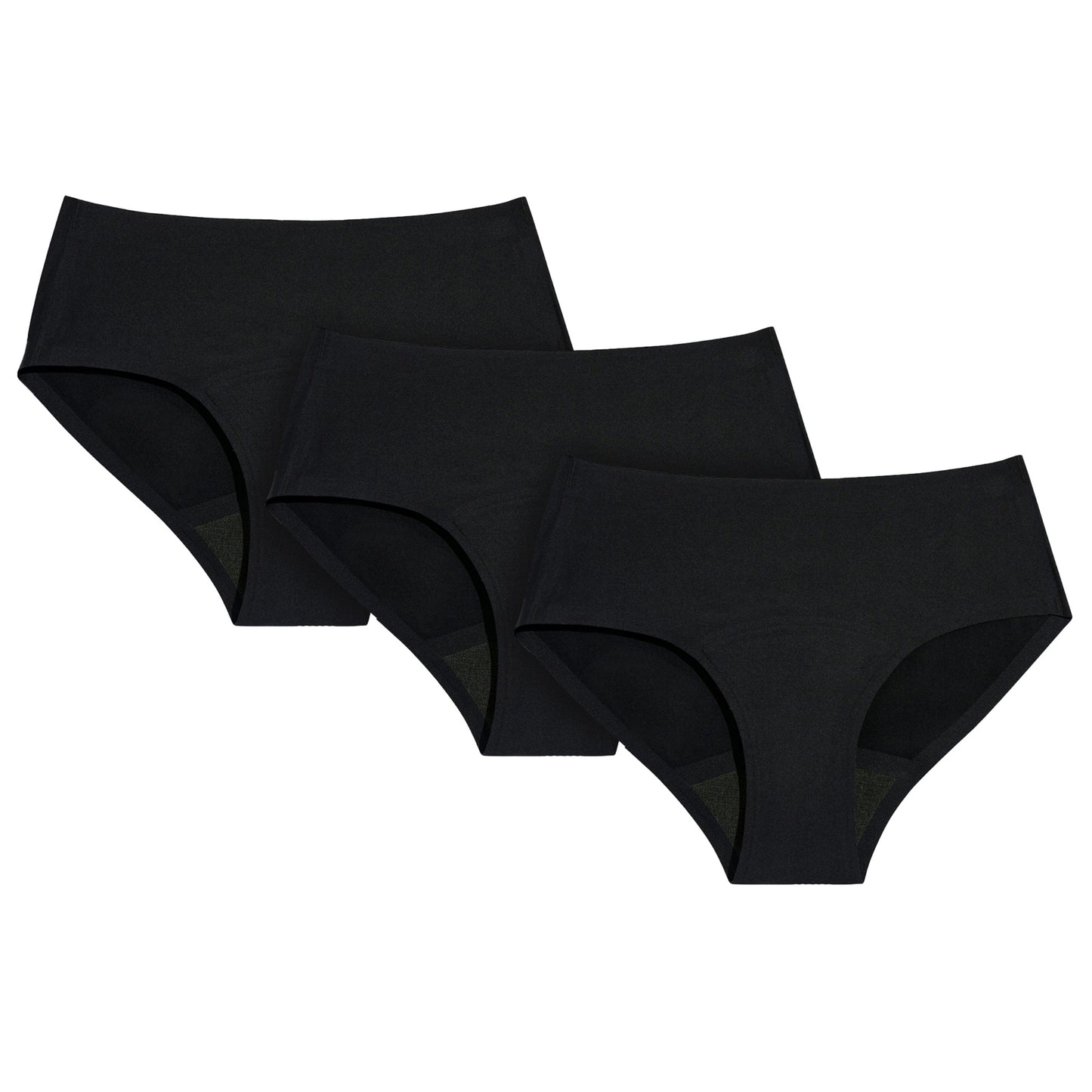 Knix Teen Girl Super Leakproof Boyshort Underwear - Black - X-Small - 3PK