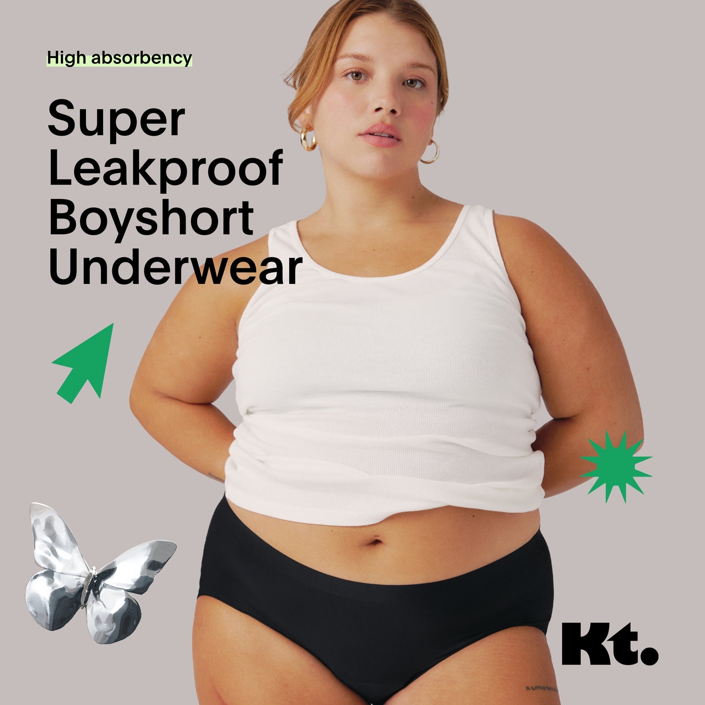 Knix Teen Girl Super Leakproof Boyshort Underwear - Black - XX-Large - 3PK