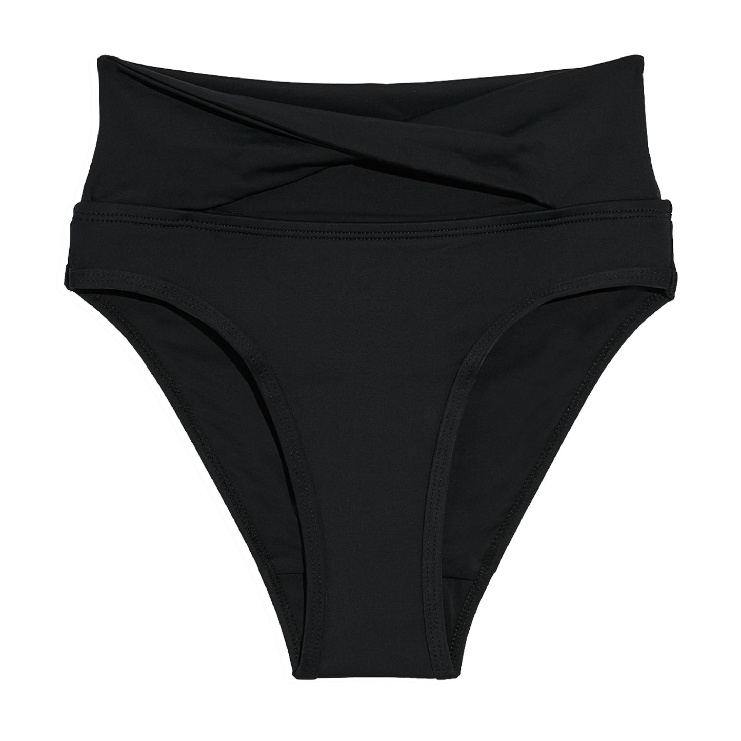 Kt Teen by Knix Period Swim Twist High Rise Bikini Bottom - Period Swimwear for Teens - Black, XXS (1 Pack)