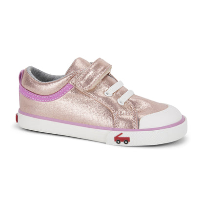See Kai Run, Kristin Sneakers for Kids, Rose Shimmer, 4 M Toddler