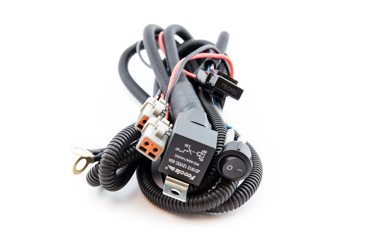 SYLVANIA - LED Light Bar Wiring Harness Kit - Weatherproof Deutsch Connectors, 12V On Off Switch Power Relay Blade Fuse Off Road Lights LED Work Light, Spot Flood Combo, 2 Lightbars (1PC)