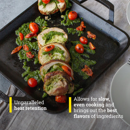 Lodge Cast Iron Chef Collection Square Griddle - 11 in