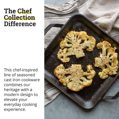 Lodge Cast Iron Chef Collection Square Griddle - 11 in