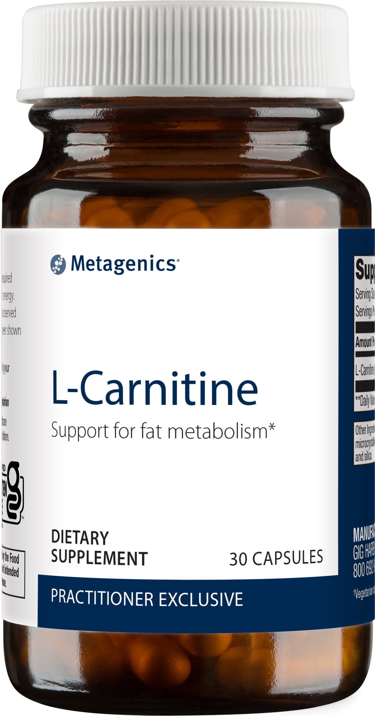 Metagenics L-Carnitine - Support for Fat Metabolism* | 30 Count