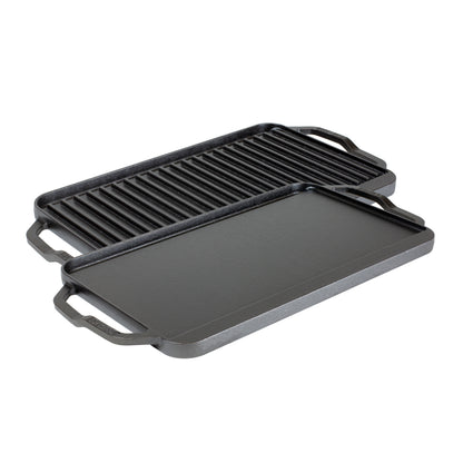 Lodge LCDRG 19.5 x 10 inch Cast Iron Reversible Grill/Griddle
