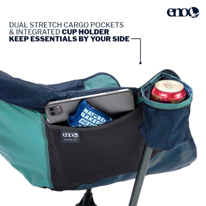ENO Fuse Tandem Hammock System Colour Slate Lightwieght Fuse Spreader Bars, Two Hammocks Side by Side Dac Grren Anodised Aluminium Alloy Eliminates Enviro Damage Weight 277 g