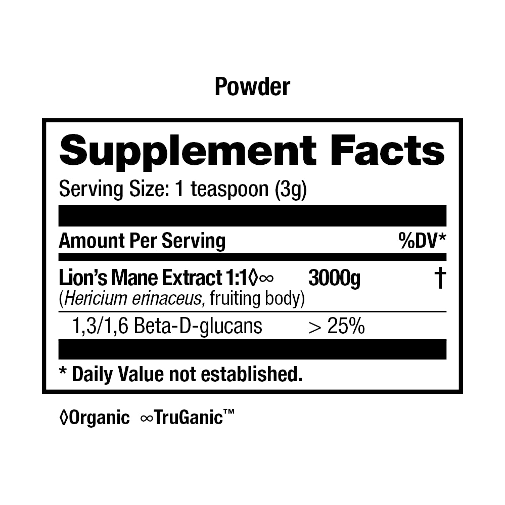 HealthForce SuperFoods Integrity Extracts Lion's Mane - 60 g Powder