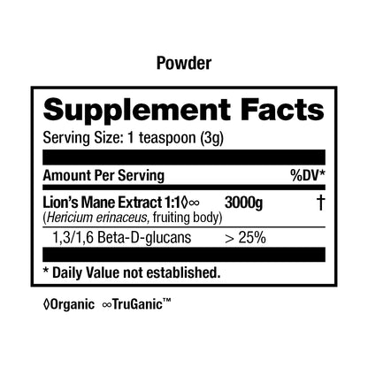 HealthForce SuperFoods Integrity Extracts Lion's Mane - 60 g Powder