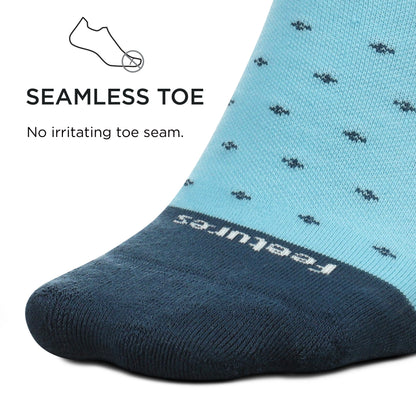 Feetures Men's Everyday Cushion Crew Sock (Medium, Blue)