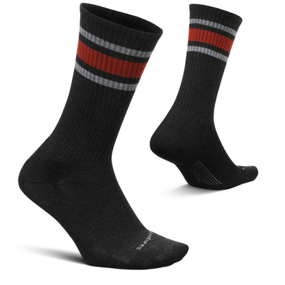 Feetures Men's Everyday Cushion Crew Sock (Large, Charcoal)