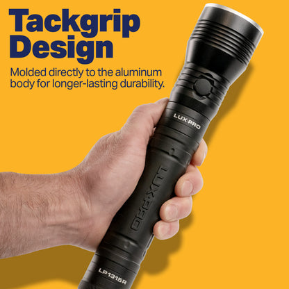 LUXPRO LP1315R Maximum Brightness CREE LED Flashlight with 1650 Lumens for security, patrol, safety, outdoors, camping, and more