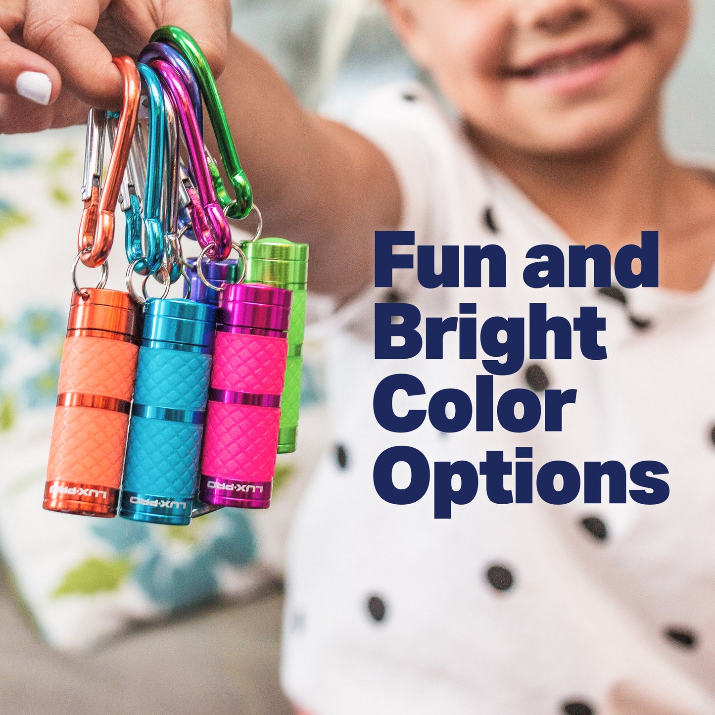LUXPRO LP139 Glow-in-the-Dark Key Chain LED Flashlight (6 Pack)