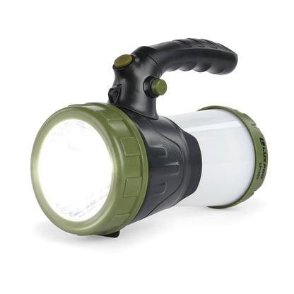 LUXPRO Rechargeable 600 Lumen LED Spotlight Lantern - Handheld Light for Up to 6 Hours of Use - Portable Light with Pivoting Handle and Powerbank for Camping, Hiking, and More