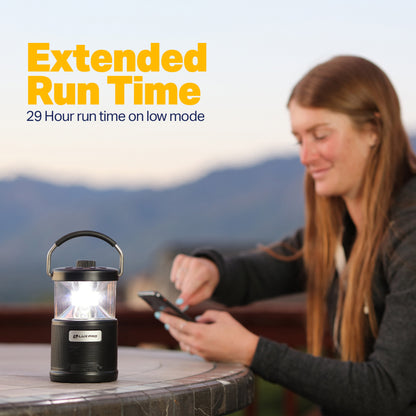 LUXPRO Bright 572 Lumen Rechargeable Bluetooth Speaker Lantern with Device Charging Port