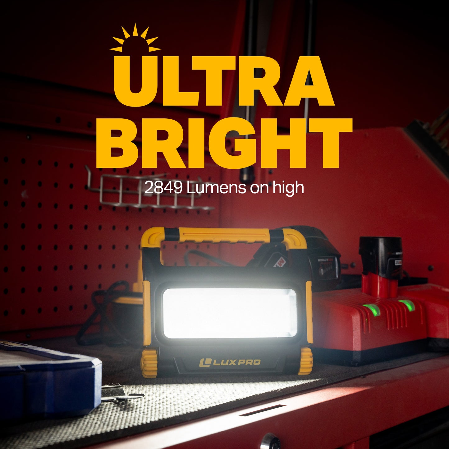 LUXPRO Bright 2849 Lumen Rechargeable Work Light - Large