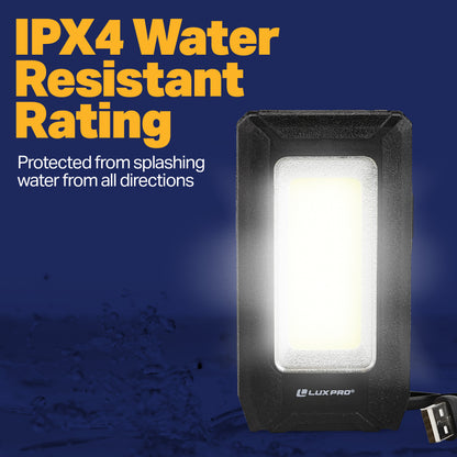 LUXPRO Bright 500 Lumen Rechargeable Magnetic Power Bank Palm Light