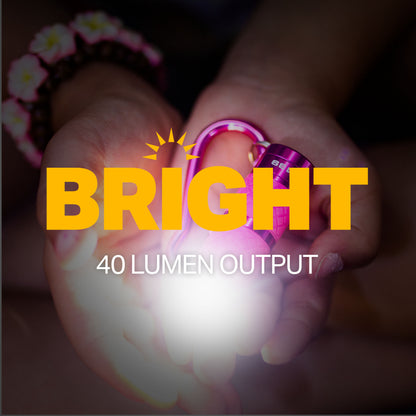 LUX-PRO LP390 Trendz - Colorful Mini 40 Lumen Aluminum LED Flashlight for Hiking, Camping, Emergency, Kids, Purses, Cars, and Bed Stands (6-Pack 1)