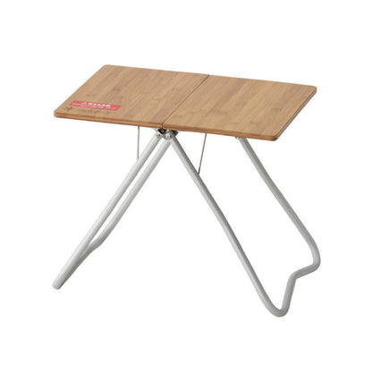 Snow Peak Renewed Bamboo My Table - Lightweight Table with Foldable Legs - Bamboo, Aluminum - 4 Ibs