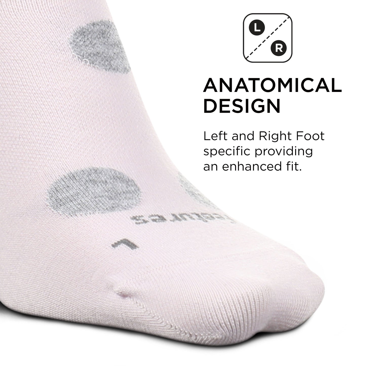 Feetures Womens Polka Dots Ultra Light Crew Sock (Small, Purple Orchid)