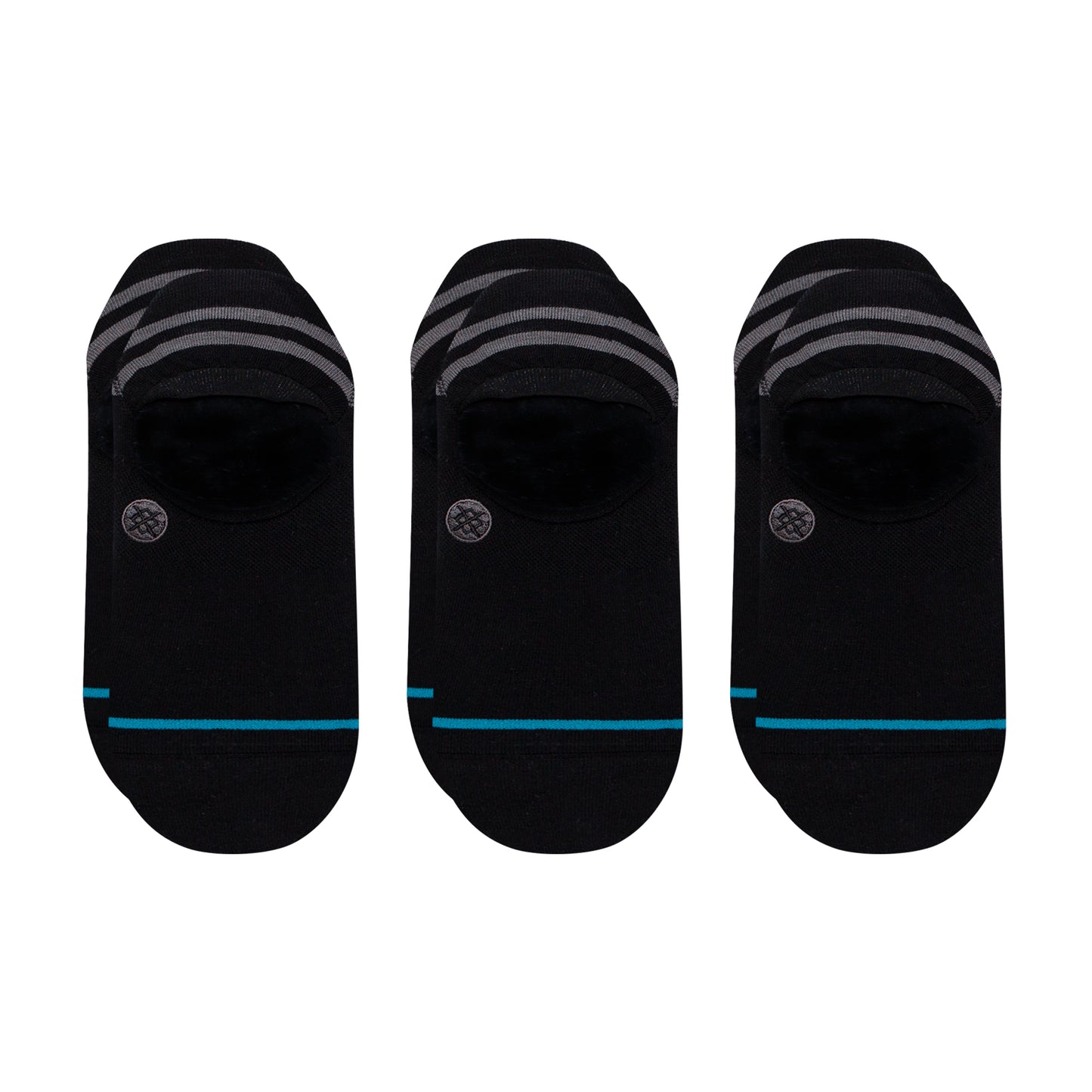 Stance No Show Gamut 2 Socks [3 Pack] (Medium, Black)