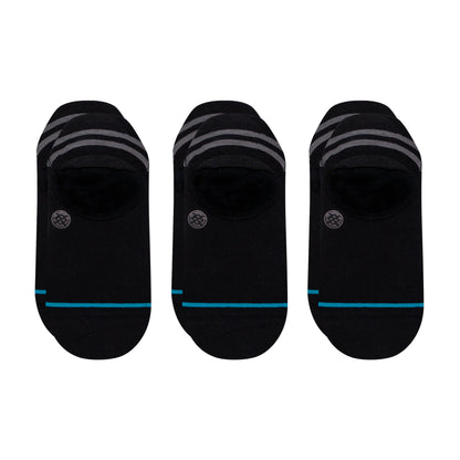 Stance No Show Gamut 2 Socks [3 Pack] (Medium, Black)