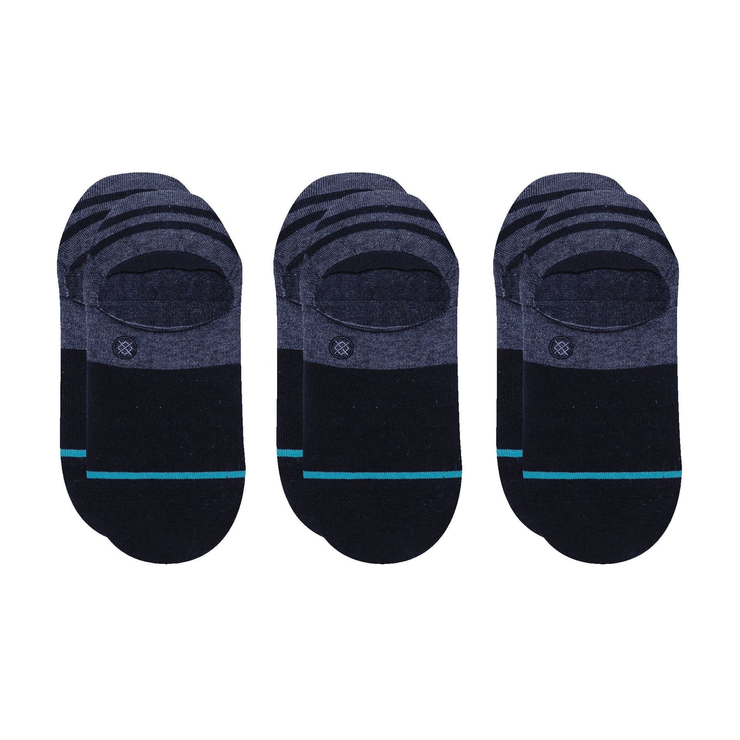 Stance No Show Gamut [3 Pack] (Medium, Navy)