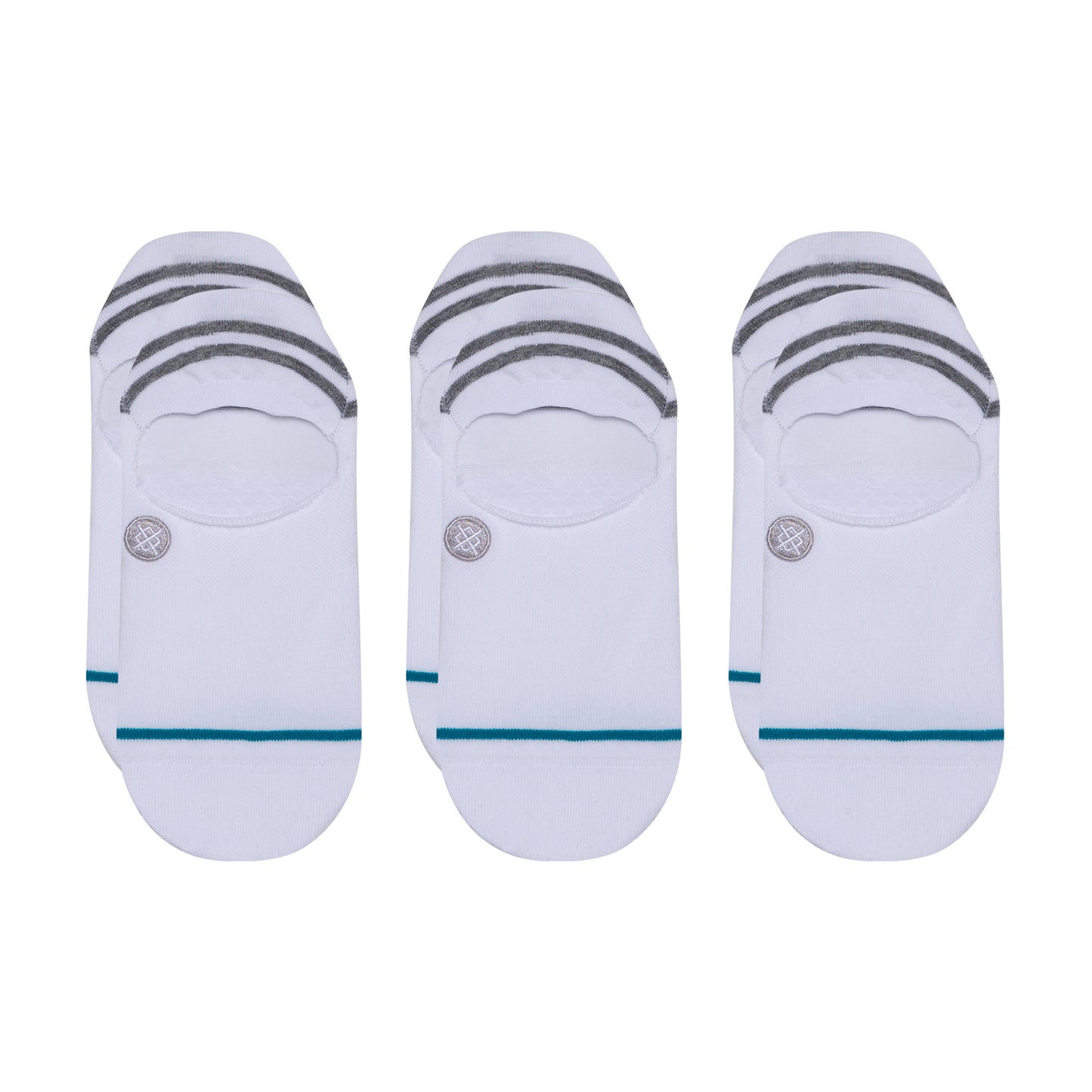 Stance No Show Gamut [3 Pack] (Medium, White)