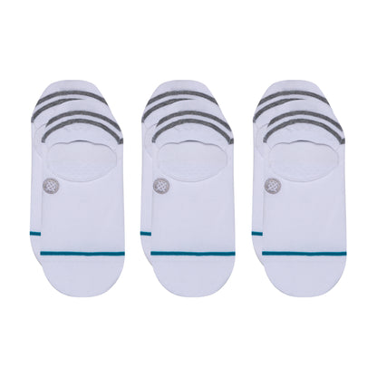 Stance No Show Gamut [3 Pack] (Medium, White)