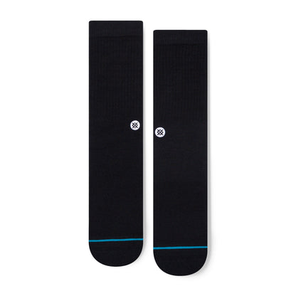 Stance Crew Icon Socks [3 pack] (Small, Black)