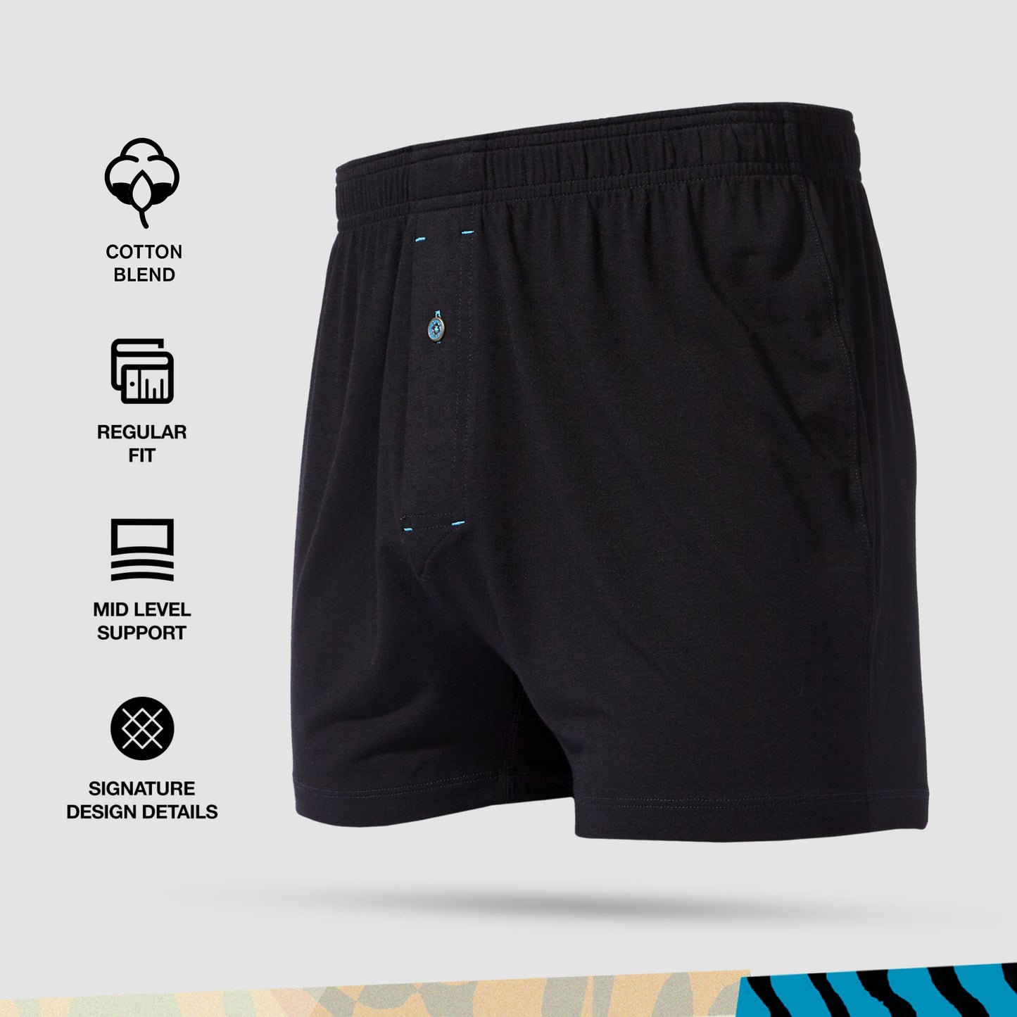Stance Butter Blend Boxer (Small, Black)