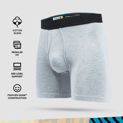Stance Regulation Boxer Brief (Small, Heather Grey)