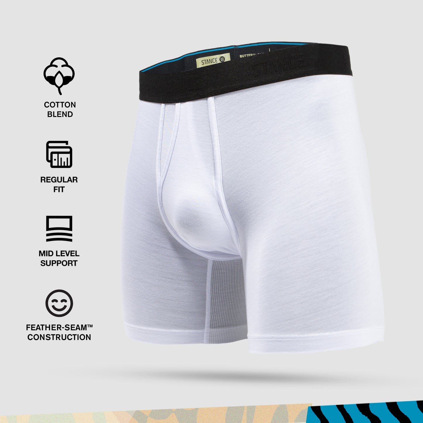 Stance Regulation Boxer Brief (X-Large, White)