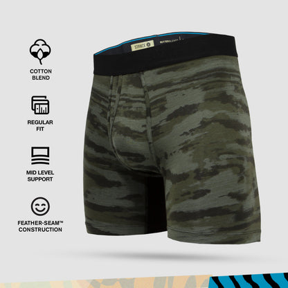 Stance Ramp Camo Boxer Brief (Large, Army Green)