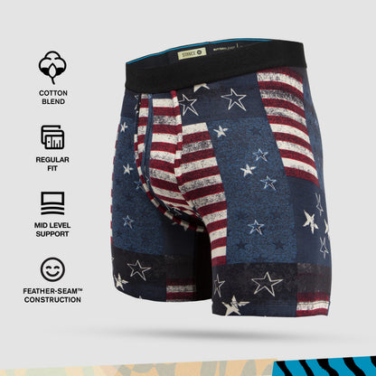 Stance Valiant Boxer Brief [2 Pack] (Large, Navy)