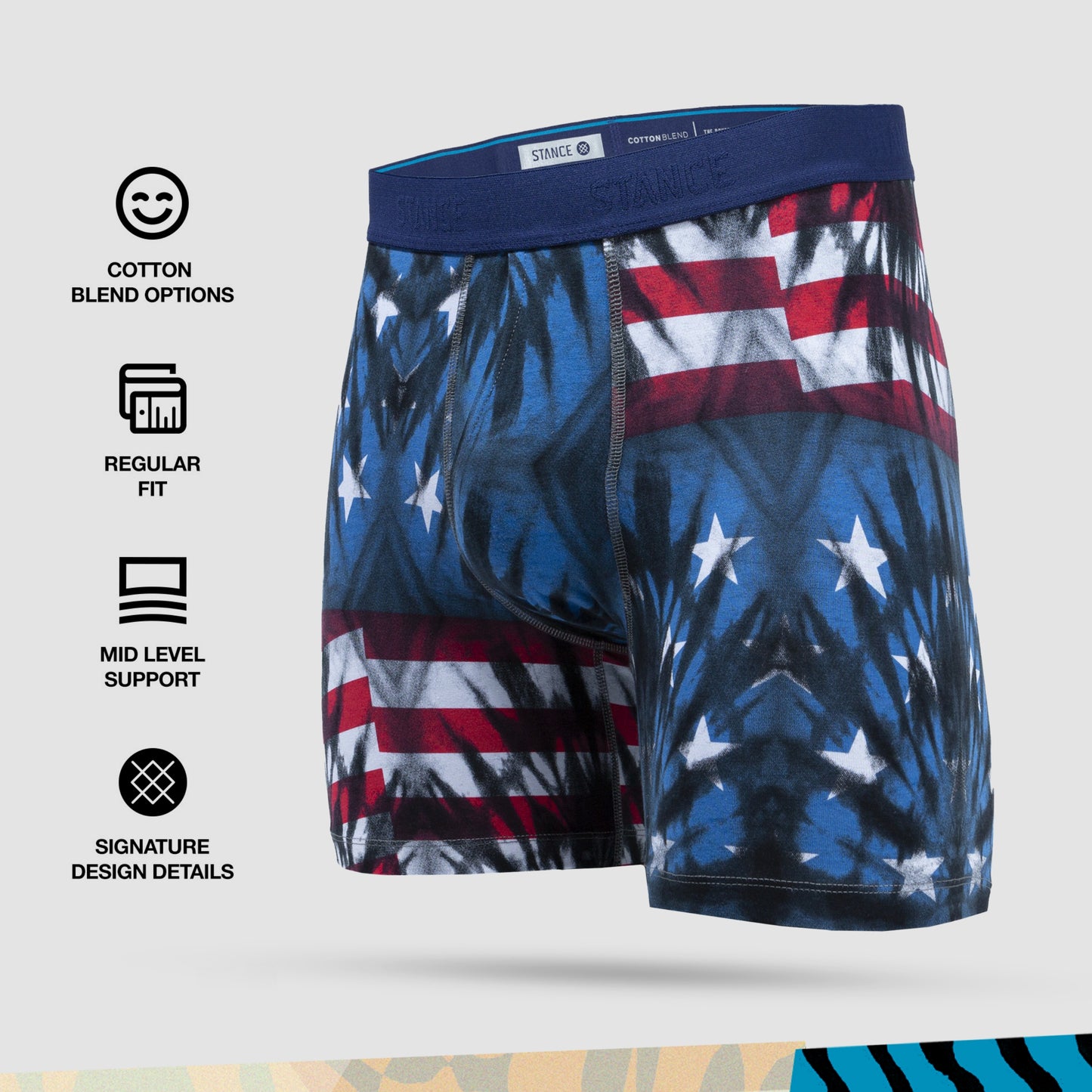 Stance Banner Boxer Brief [2 Pack] (Large, Blue)