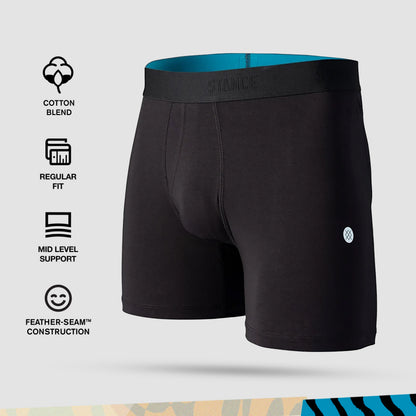 Stance Standard Boxer Brief [2 Pack] (Small, Black)
