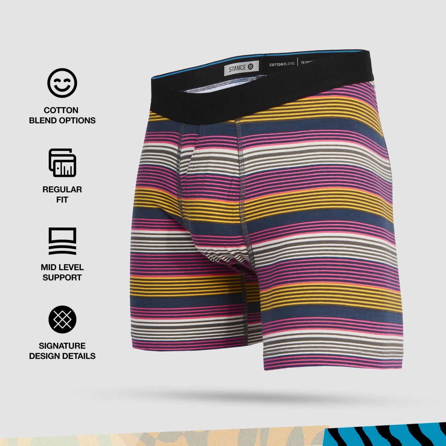 Stance Tracks Boxer Brief (XX-Large, Magenta)