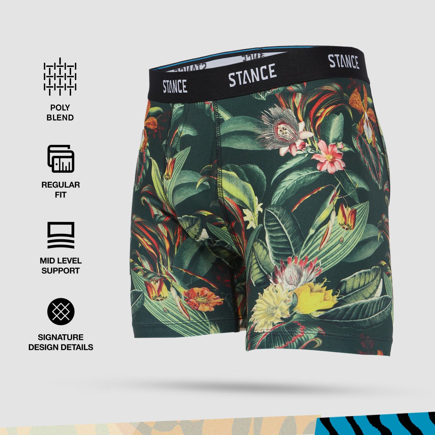 Stance Playa Larga Boxer Brief (X-Large, Black)