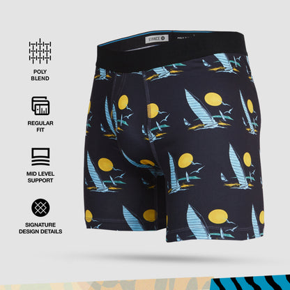Stance Regatta Boxer Brief (Large, Navy)