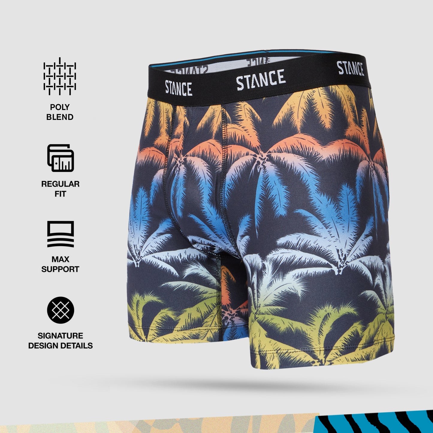 Stance Palmer Boxer Brief (XX-Large, Black)