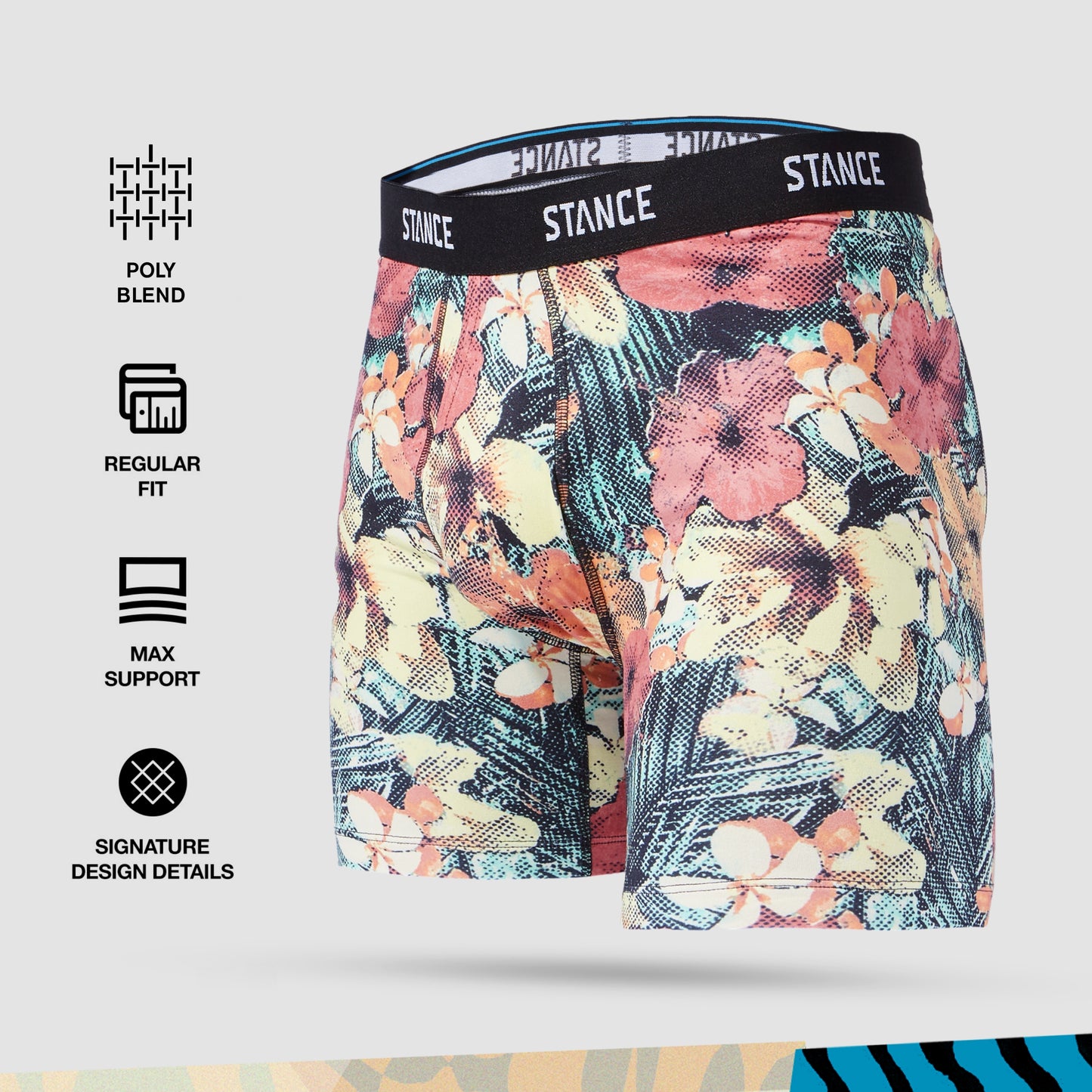 Stance Kona Town Boxer Brief (X-Large, Teal)