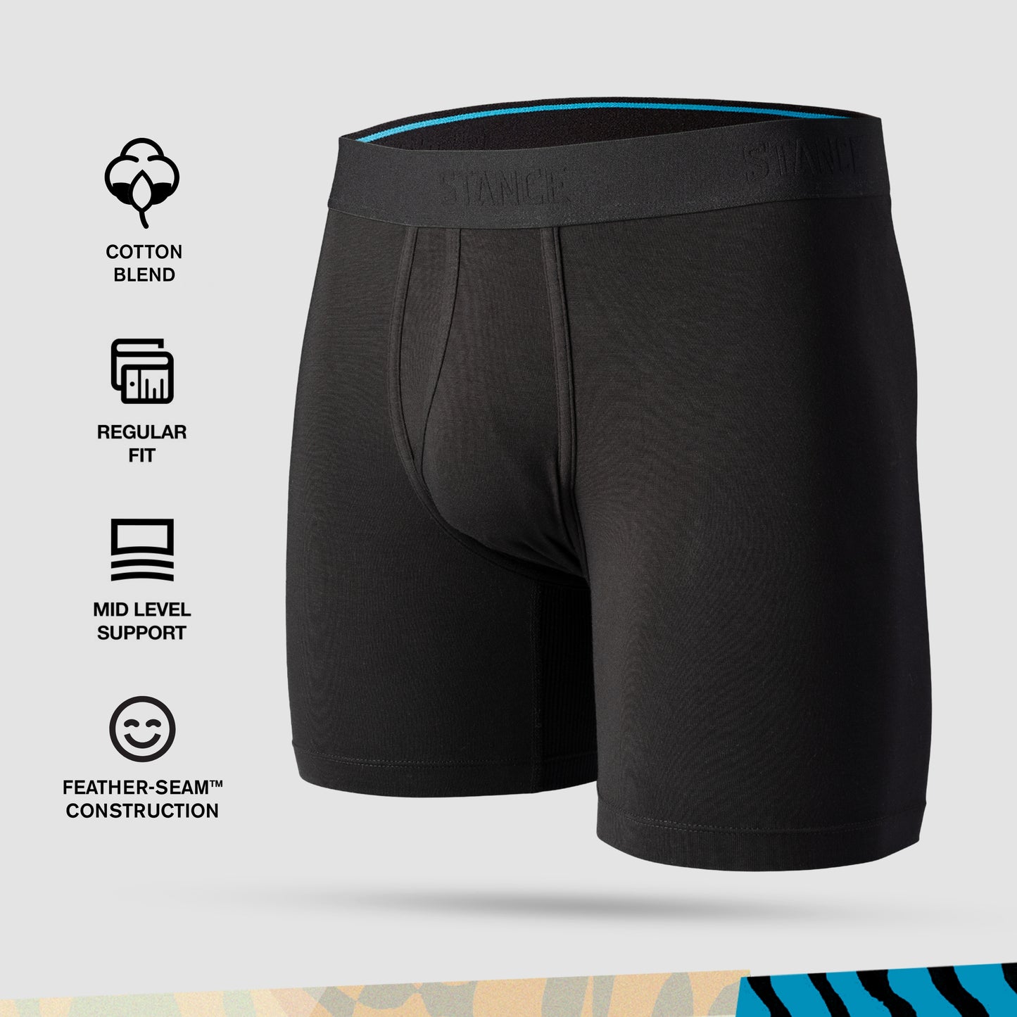 Stance Wholester Staple St 6in (Large, Black)