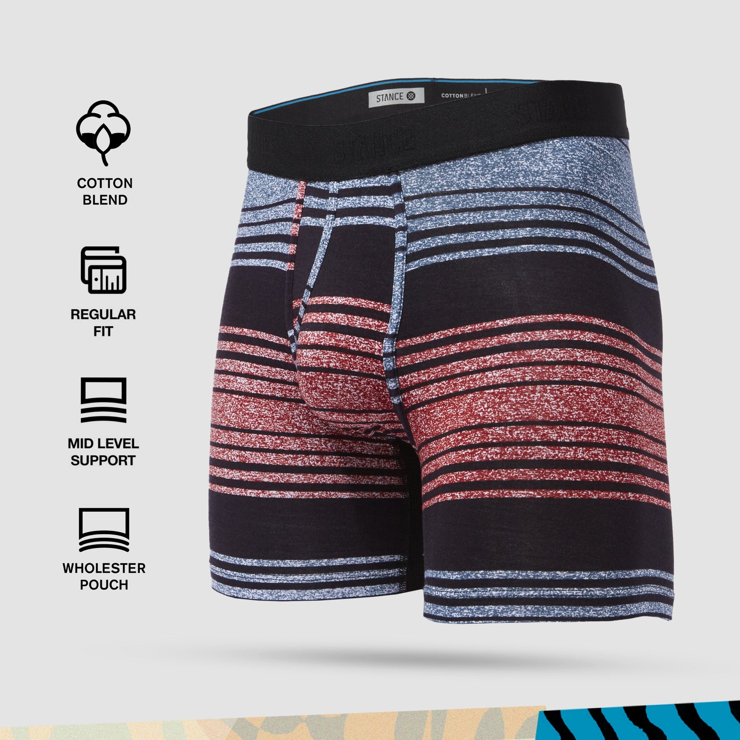Stance Levan Wholester Underwear (X-Large, Black)