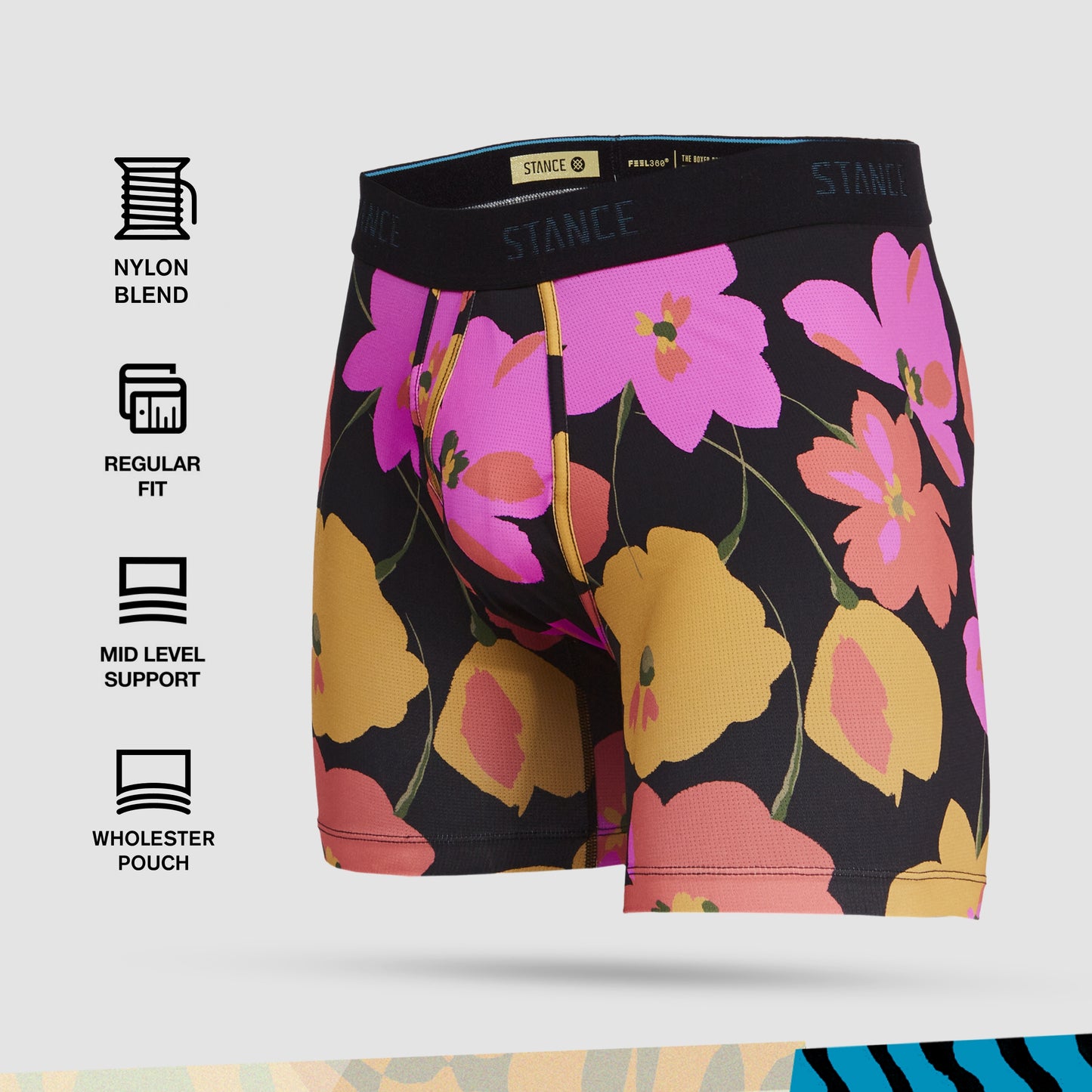Stance Papercut Wholester (Large, Black)