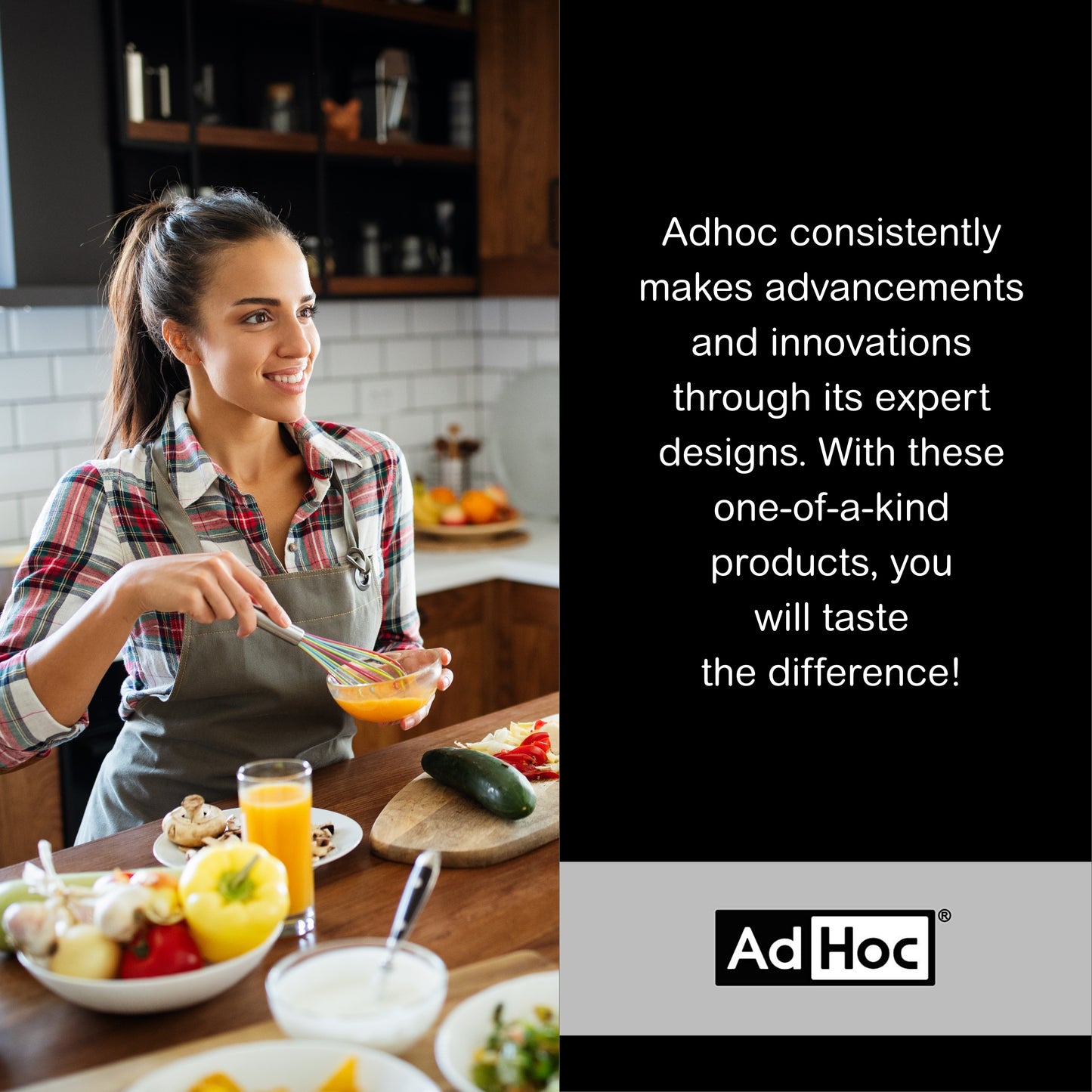 AdHoc 7" Manual Coffee Burr Grinder with Adjustable Coarsness Settings, Stainless Steel
